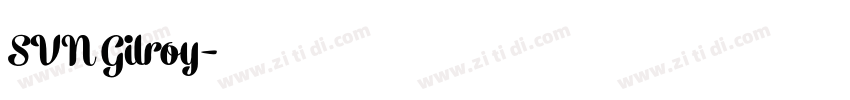 SVN Gilroy字体转换